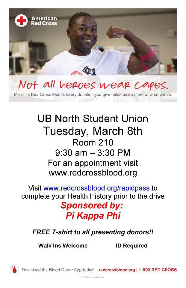 Tomorrow from 9:30am-3:30pm we will be sponsoring a blood drive in the Student Union! Come by to #GiveWithReason! 💉💉