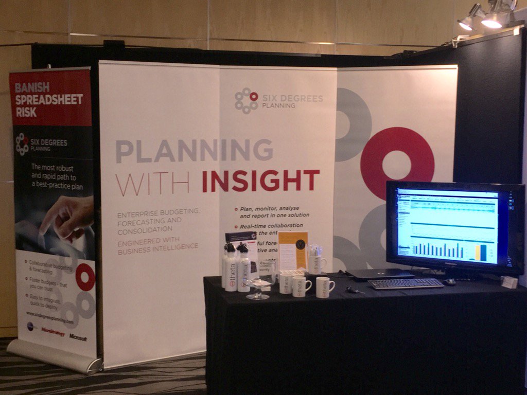 SixDegsPlanning's tweet photo. #cfosummit @ #skycity Auckland tomorrow. Stop by and see intelligent forecasting in action with Six Degrees. https://t.co/Di27W6lLKt