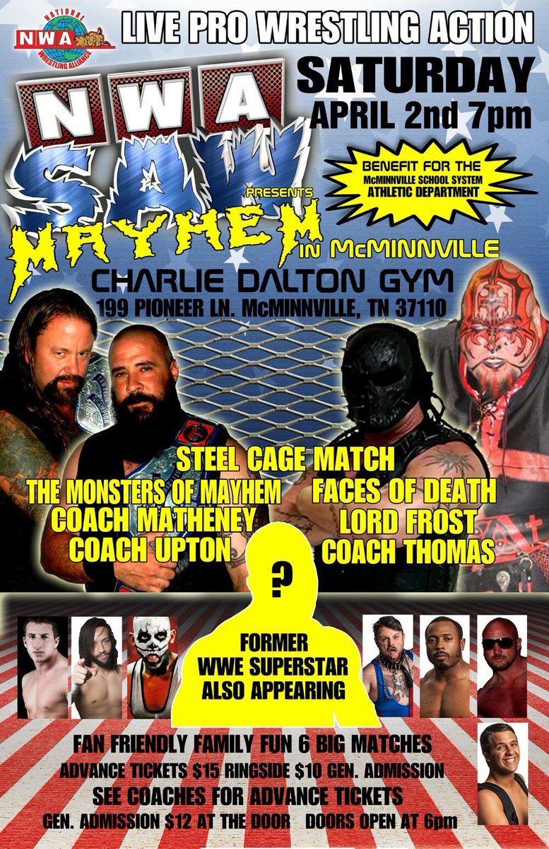 monsterjernigan's tweet photo. JUST CONFIRMED!!!!! WWE superstar and wrestling icon DUTCH MANTEL aka ZEB COLTER will be in the house on April 2nd. https://t.co/BAWosGNOOI