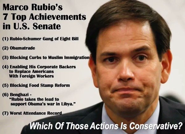 Woodco's tweet image. @theblaze @marcorubio @realDonaldTrump #Establishmentpuppet