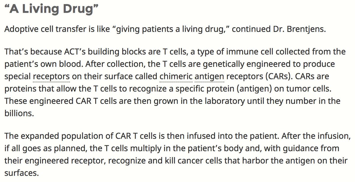 immunesystem16's tweet photo. Future of immunotherapy: instead of antibodies+toxins binding to cancer, Tcells are designed specifically to kill it https://t.co/ucBU4uw81N