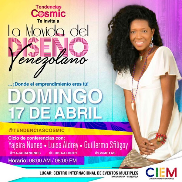 Daniel_RiosVE's tweet photo. ¿Eres Diseñador y emprendedor? En abril @TendenciaCosmic trae para ti "La Movida del Diseño" https://t.co/eRUyXbx5ZK #EventoACN
