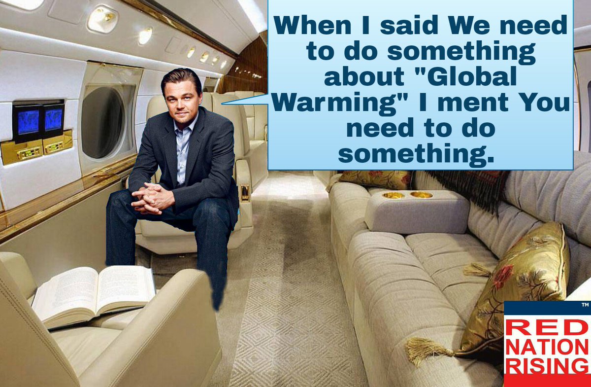 RNRIllinois's tweet photo. Global warming from #LeonardoDiCaprio who flies in Private Jets and parties in Mega Yachts #RedNationRising https://t.co/Vt7BarO1fO