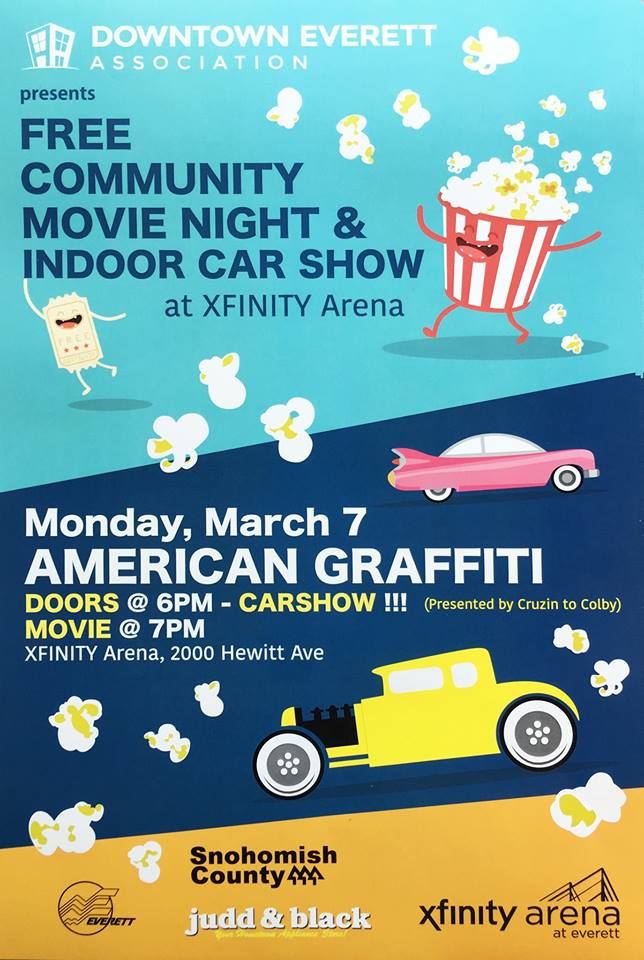 downtowneverett's tweet photo. Did you know that we're one week away from our first FREE Movie Night in Downtown #Everett? https://t.co/GvLDFRHcVR https://t.co/UElaUGoCkV
