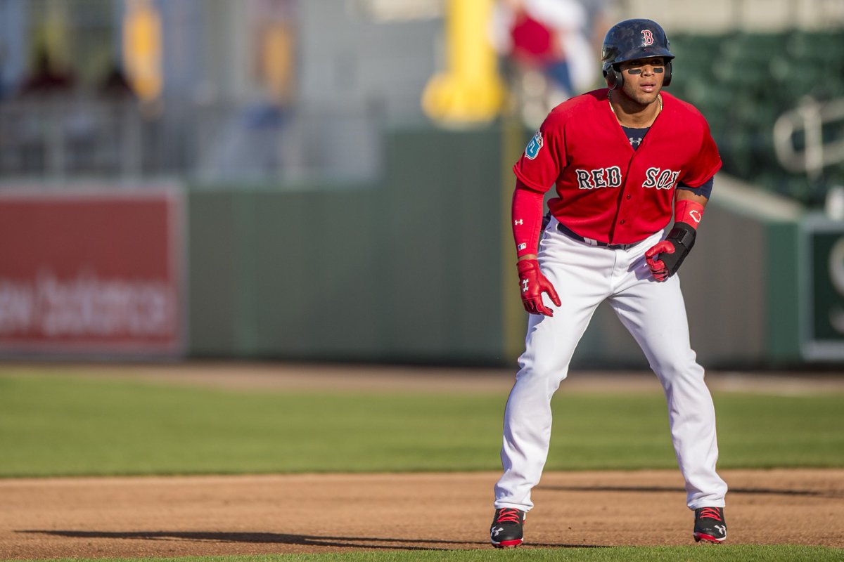 RedSox's tweet photo. After Gm 2 Farrell highlighted the athleticism of Yoan Moncada saying he has "a very bright future ahead of him." https://t.co/cBHvBqCcu2