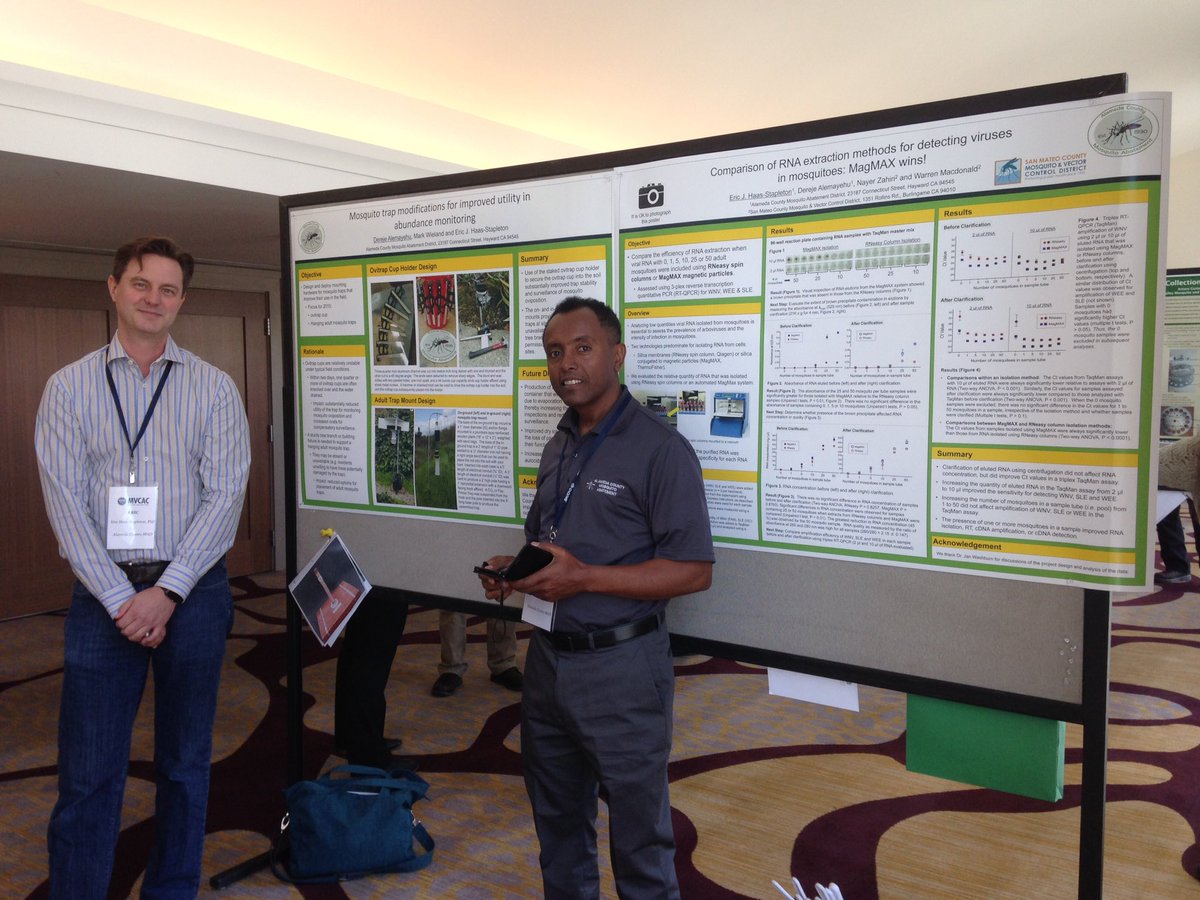 AlamedaMosquito's tweet image. Not just great talks, there are also great posters at #mvcac2016