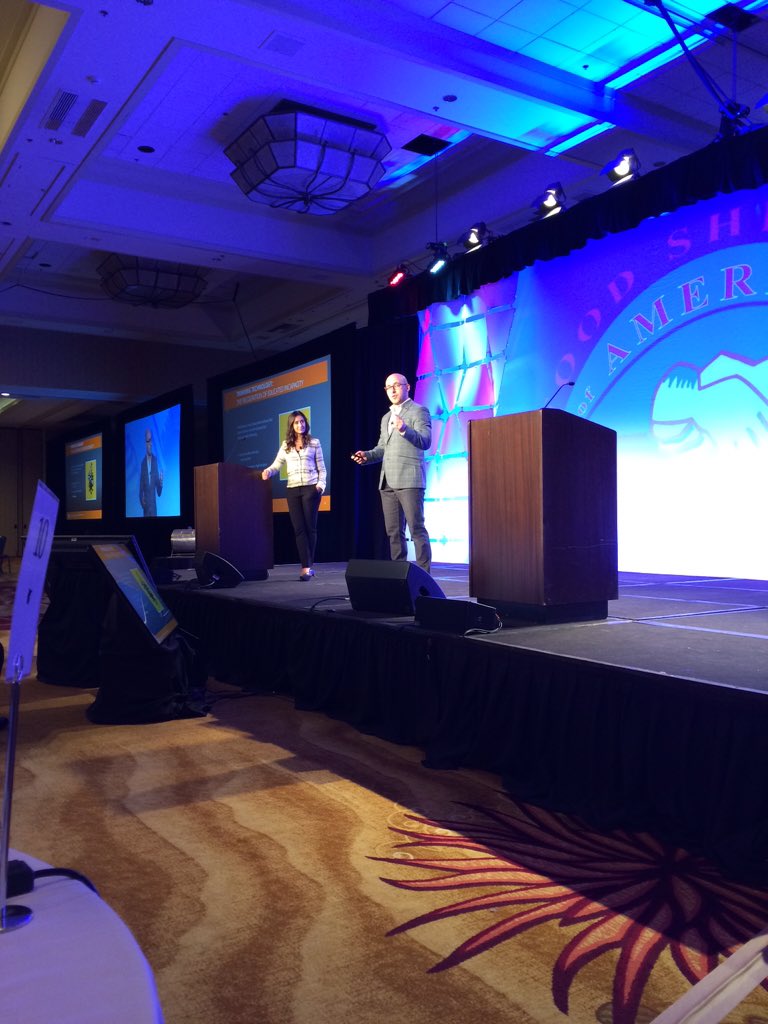 <a href="/ErOrange/">Erica Orange</a> <a href="/JaredWeinerNYC/">Jared Weiner</a> speaking about future trends <a href="/FoodShippers/">FSA</a> conference #FSA2016