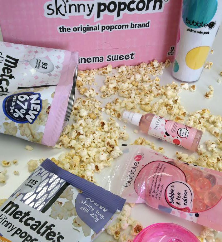 Love popcorn AND love baths? So do we! RT to win some <a href="/bubbletCosmetic/">Bubble T Cosmetics</a> goodies and a box of our #CinemaSweet!