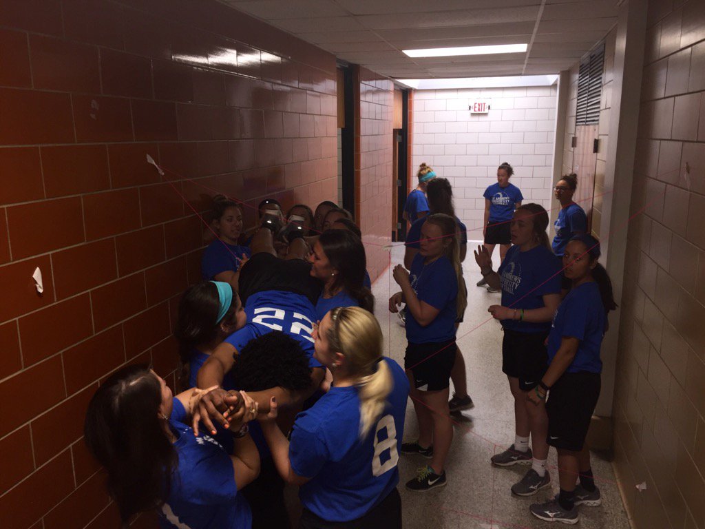 Team building Monday #spiderweb