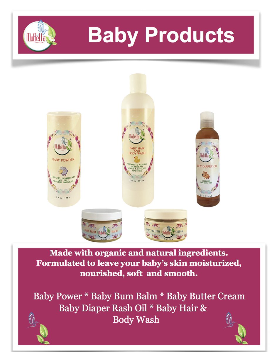 MuffettaNatural's tweet image. Muffetta's Baby Products are formulated to leave your baby's skin moisturized and nourished. muffettanaturals.com