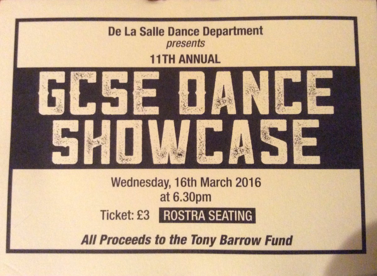 DLSDance's tweet photo. Our fab Y11's will soon be performing their work, proceeds to the Tony Barrow fund.
loftusj@sthelens.org.uk 4tickets https://t.co/NixGuX48wD