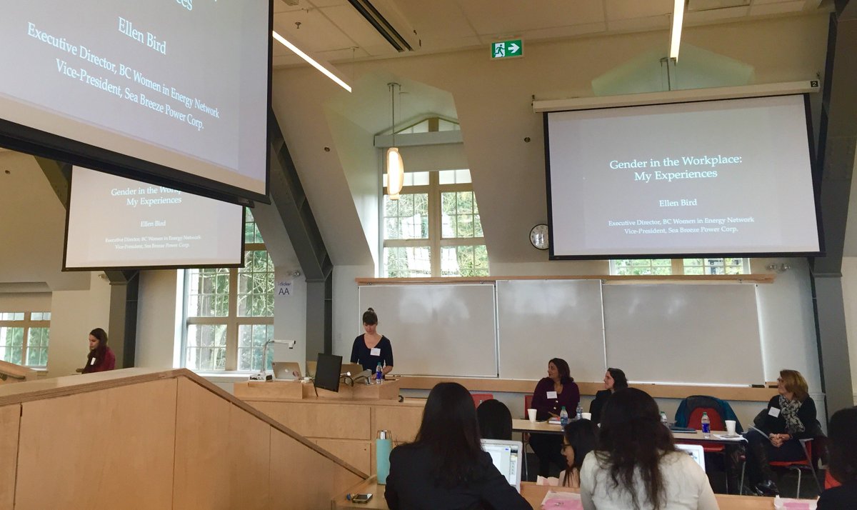 SeaBreezePower's tweet photo. Our VP, Ellen Bird, spent her Saturday speaking to #UBC students about #GenderInTheWorkplace. #DiversityIsInnovation https://t.co/d6B5ho5R6m