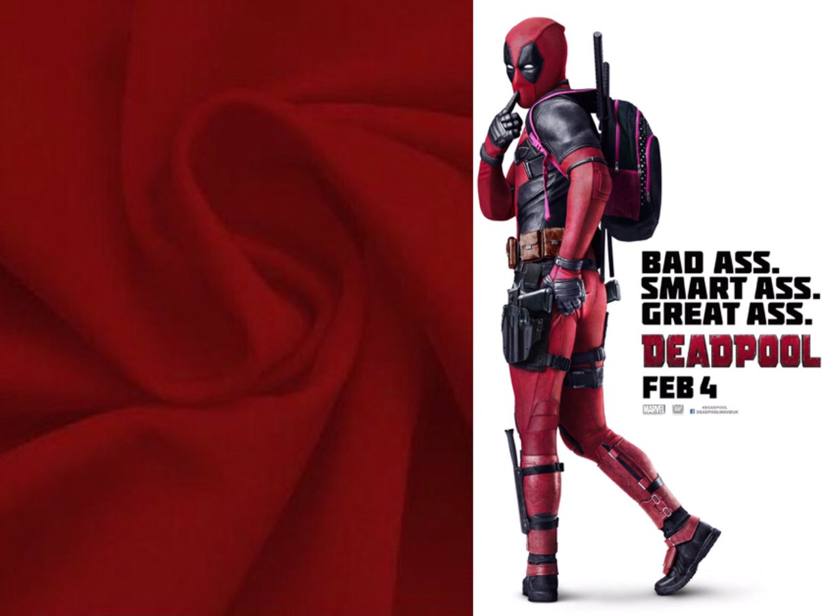 chaotikraccoon's tweet photo. Ordered fabric for my #Sailorpool #cosplay today⚔Bought dark red lycra to match #Deadpool ´s movie version & blood😏💉 https://t.co/j0jpAU3ozt