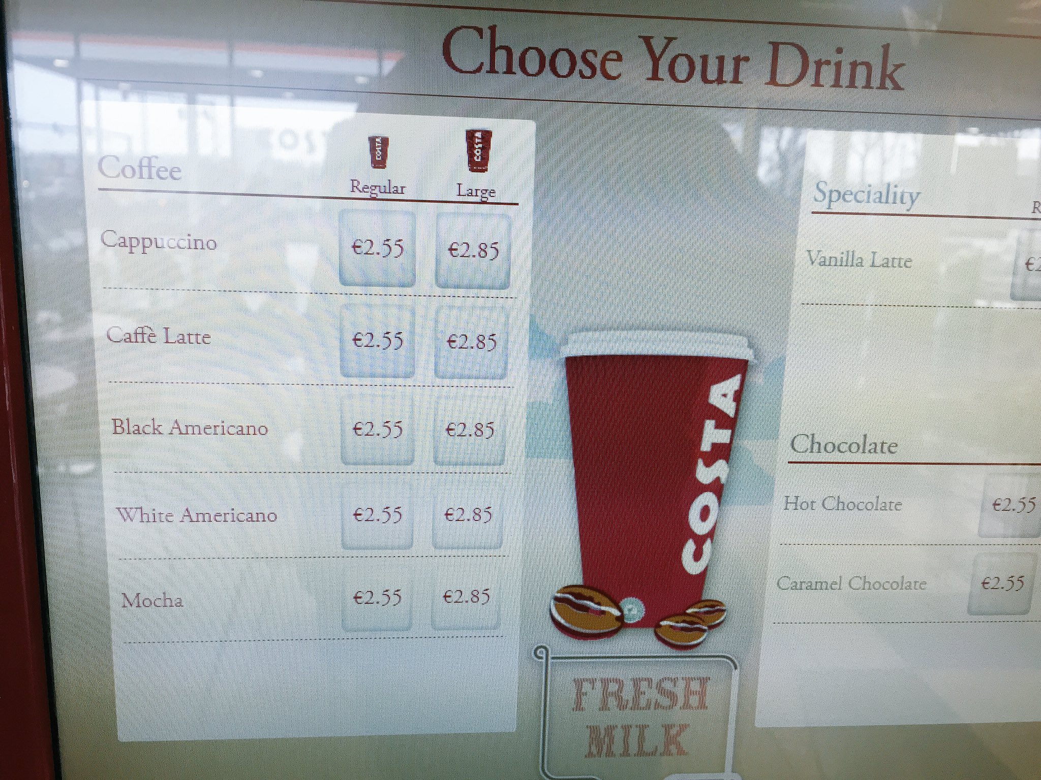 Costa coffee vending machine cheap price