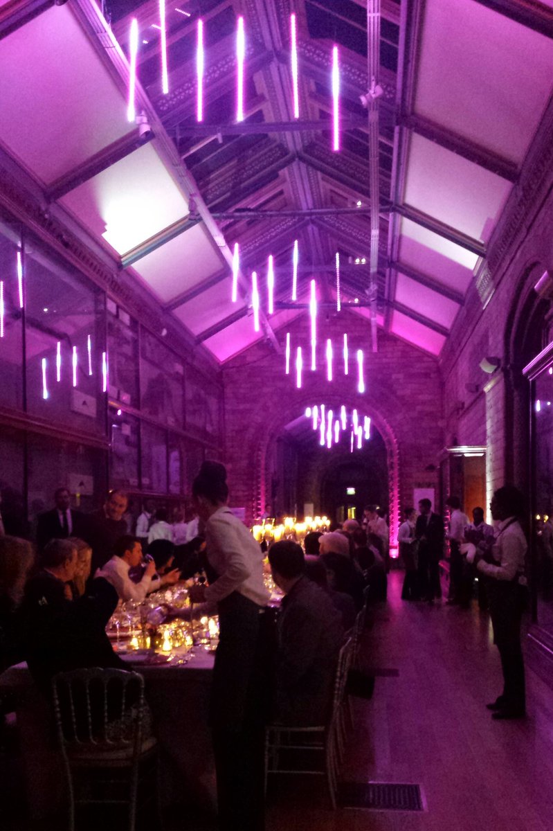 Now for the main event in the stunning Waterhouse Gallery at <a href="/NHM_VenueHire/">NHM Venue Hire</a> , food by <a href="/movingvenue/">Moving Venue</a> #eventprofs