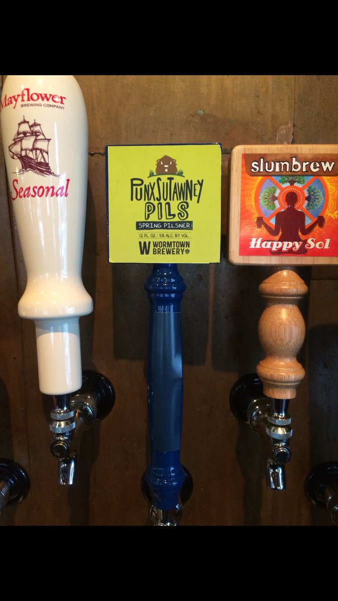 MenotomyGrill's tweet photo. In addition to Wormtown Brewery's Be Hoppy, we also have #Wormtown Punxsutawney Pilsner! Stop by #Menotomy & try it! https://t.co/eLYGndctzy