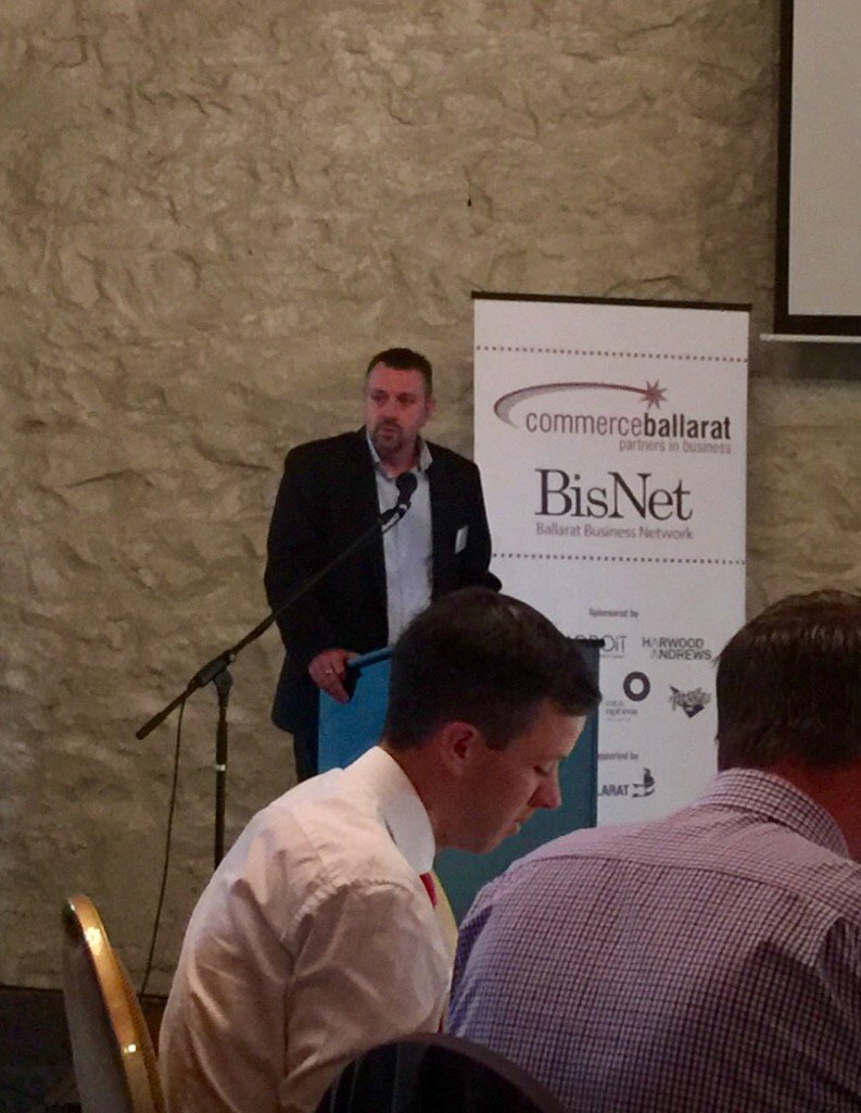stuartb2011's tweet photo. Thanks @johnnfitzy & @1031powerfm & @radio3ba for your support of #Bisnet @CommBallarat
We live and breath local https://t.co/52e2IeX9We