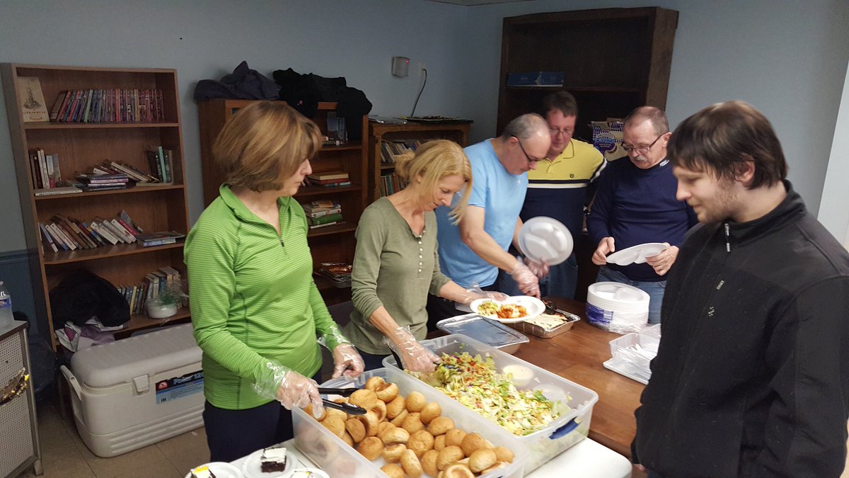 Thanks to Monty, Bill, Christie, Jean, Holly, Greg, Addie and Brianna from First Presby for serving lunch today.