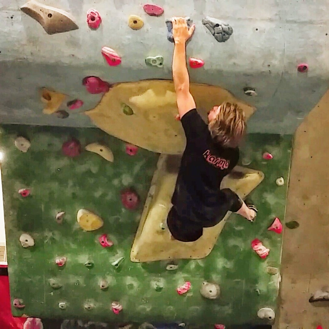 MartinHeald1's tweet photo. Finally got my first v8! So psyched!   @WVClimbingwall #GBclimbingteam #paraclimbing https://t.co/0G4TgPkiMm