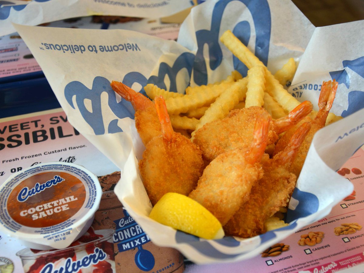 culvers's tweet photo. A hidden treasure on our menu, read how our Butterfly Jumbo Shrimp pack the flavor: https://t.co/g7NEuyKxrR. https://t.co/6ZwzT1Uiai