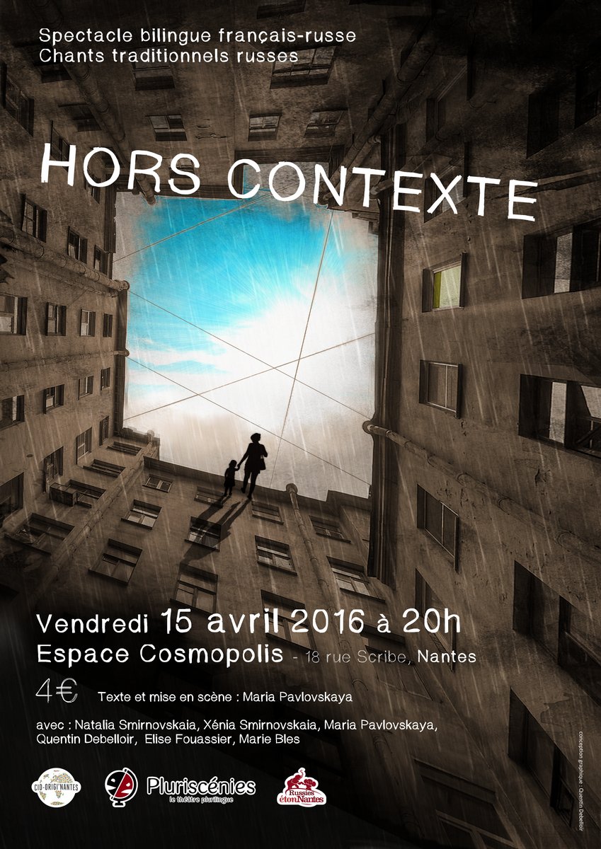 Theatrouchka's tweet photo. Notre nouveau spectacle 
 Hors Contexte
 15 avril à 20h00 à Cosmopolis
 Dans le cadre de l'exposition Les Héritiers https://t.co/OQMabcJ3sG