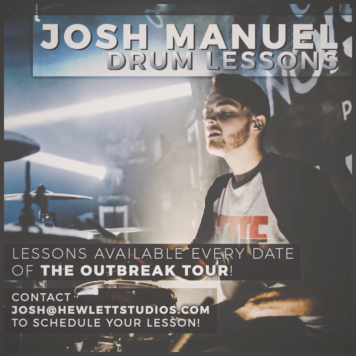 JoshManuel's tweet photo. I'll be teaching lessons everyday on the outbreak tour, shoot me an email if you're interested! https://t.co/fhpcFPGNVt