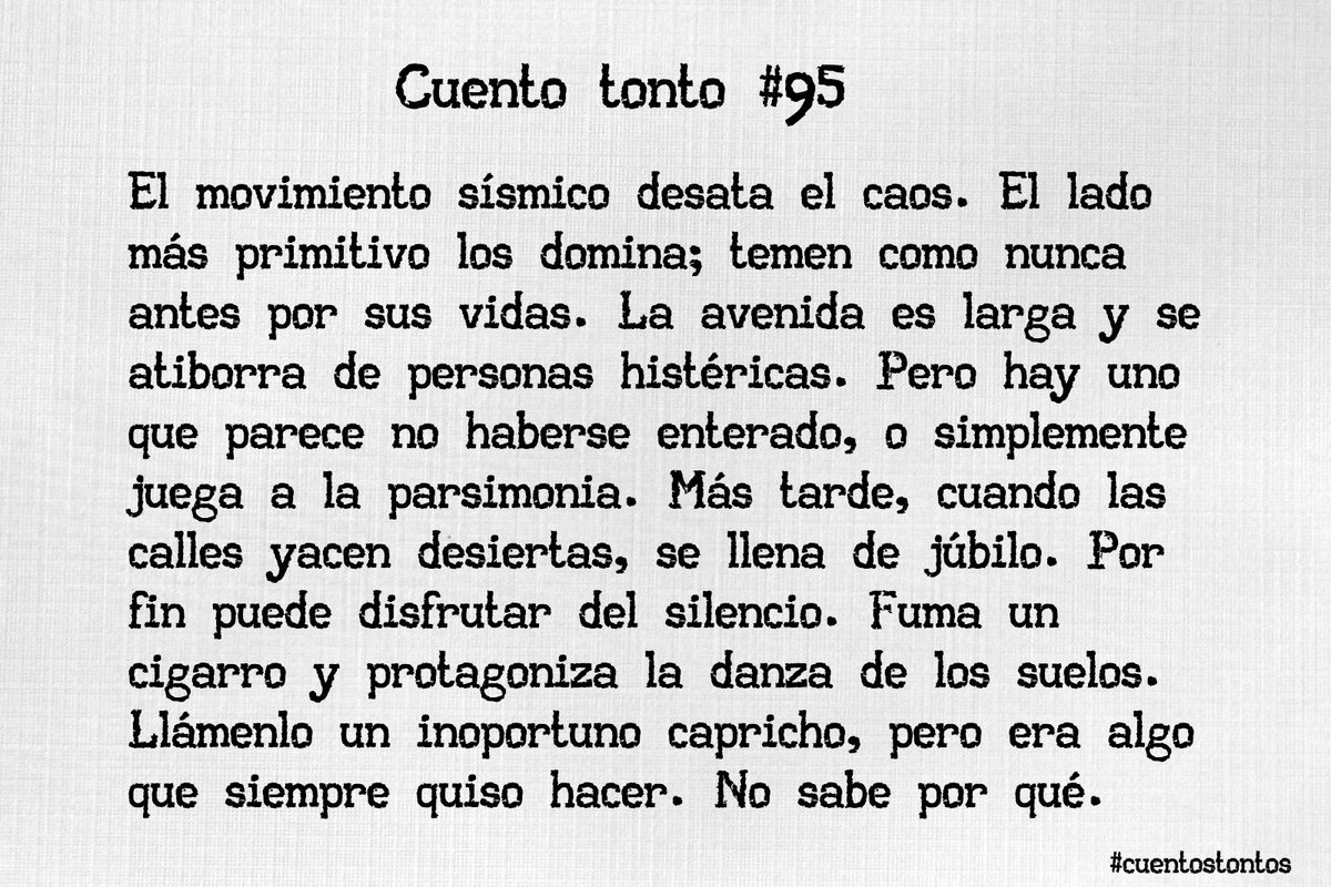 #cuentostontos #microcuento #escritura #escribir #relato #literatura facebook.com/miscuentostont…  #cuento95