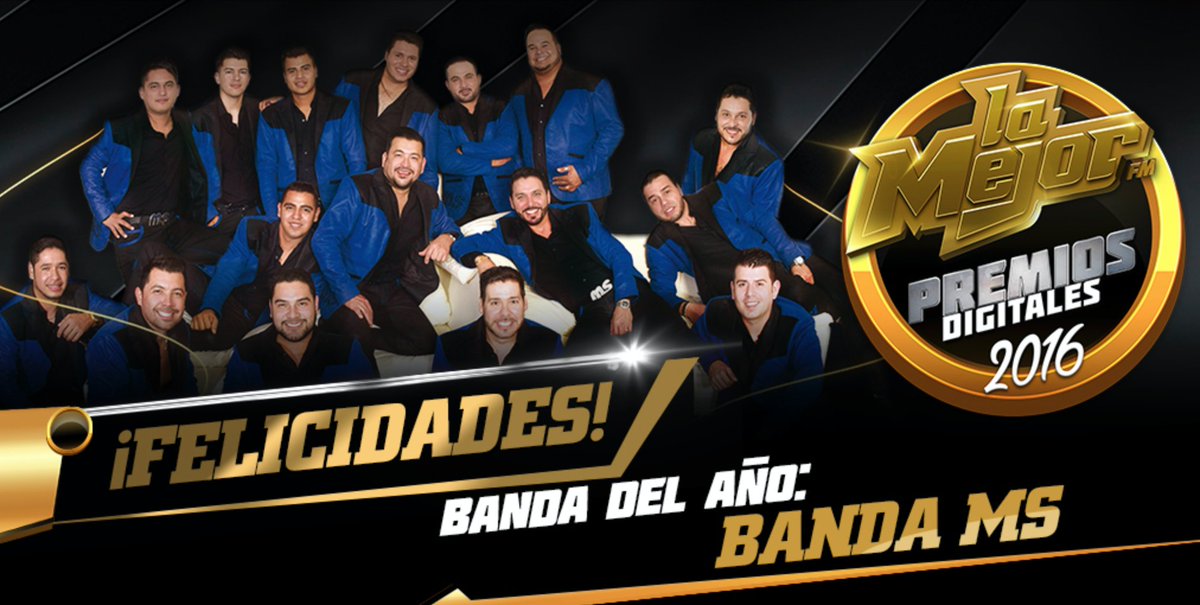 LaMejor's tweet photo. ¡@BANDA_MS se llevó varias! #PremiosDigitalesLaMejor👏
- Banda del Año
- Album del Año
- Gira del Año
- Video del Año https://t.co/puOIowm5BD