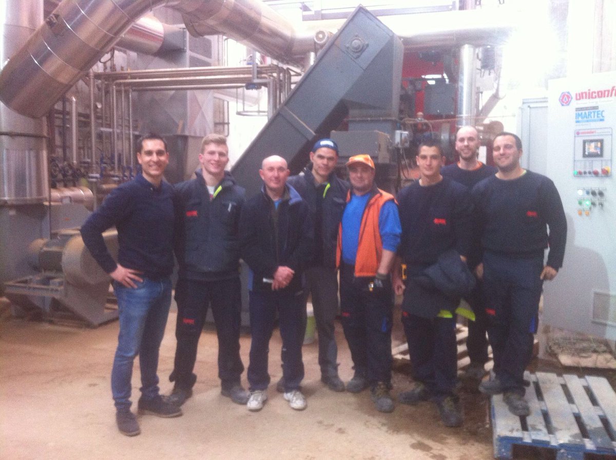 MarcAdriaSalo's tweet photo. Hoy excelente formación a este equipazo de #PremierPigs de una 2.5Tn/h vapor #biomasa @ImartecEnergia @AVEBIOM https://t.co/zfjT6iDksg
