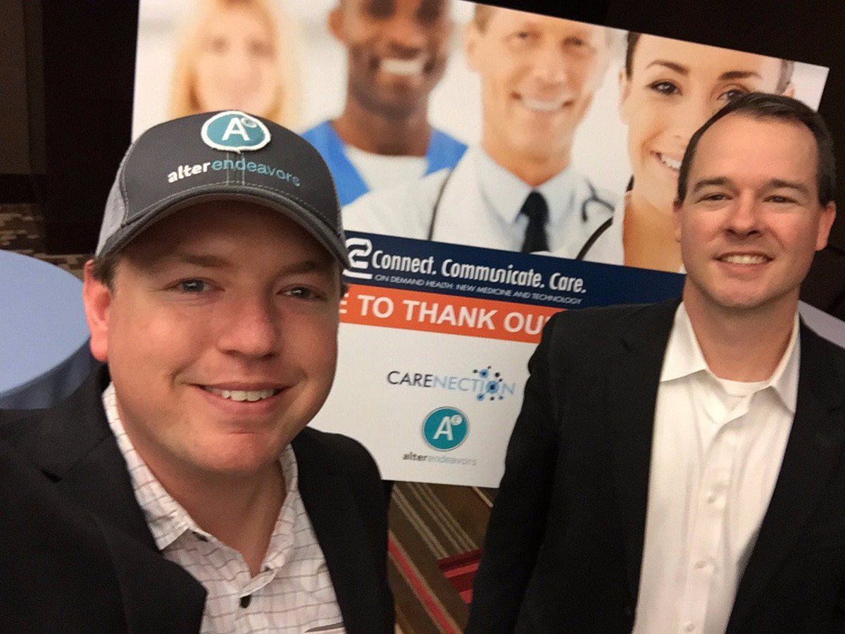 alterendeavors's tweet photo. At #C3Med w/ @RustyShelton. AE is a proud sponsor w/ @LANMartti @carenection @Polycom @buchalternemer &amp; @snacknation https://t.co/Pl5FuSFIh0