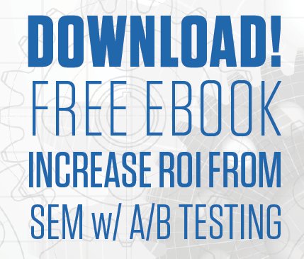 GrowthHackers's tweet photo. Ebook on A/B testing to increase ROI from #SEM https://t.co/JtDzs1Dt7h https://t.co/mbpcwQtQqe