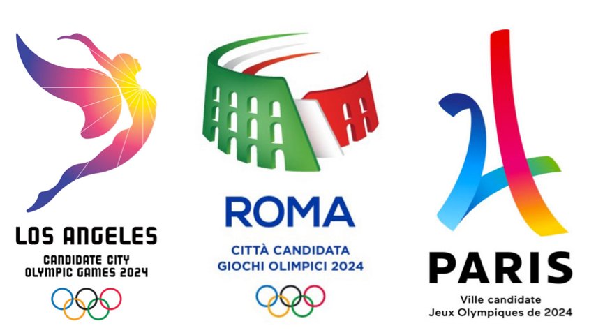 SiegelGale's tweet photo. Insights on the #2024OlympicGames city bid #logos from our #design team, via @printmag https://t.co/F9s5inTyrX https://t.co/Ax9G9MRs9D