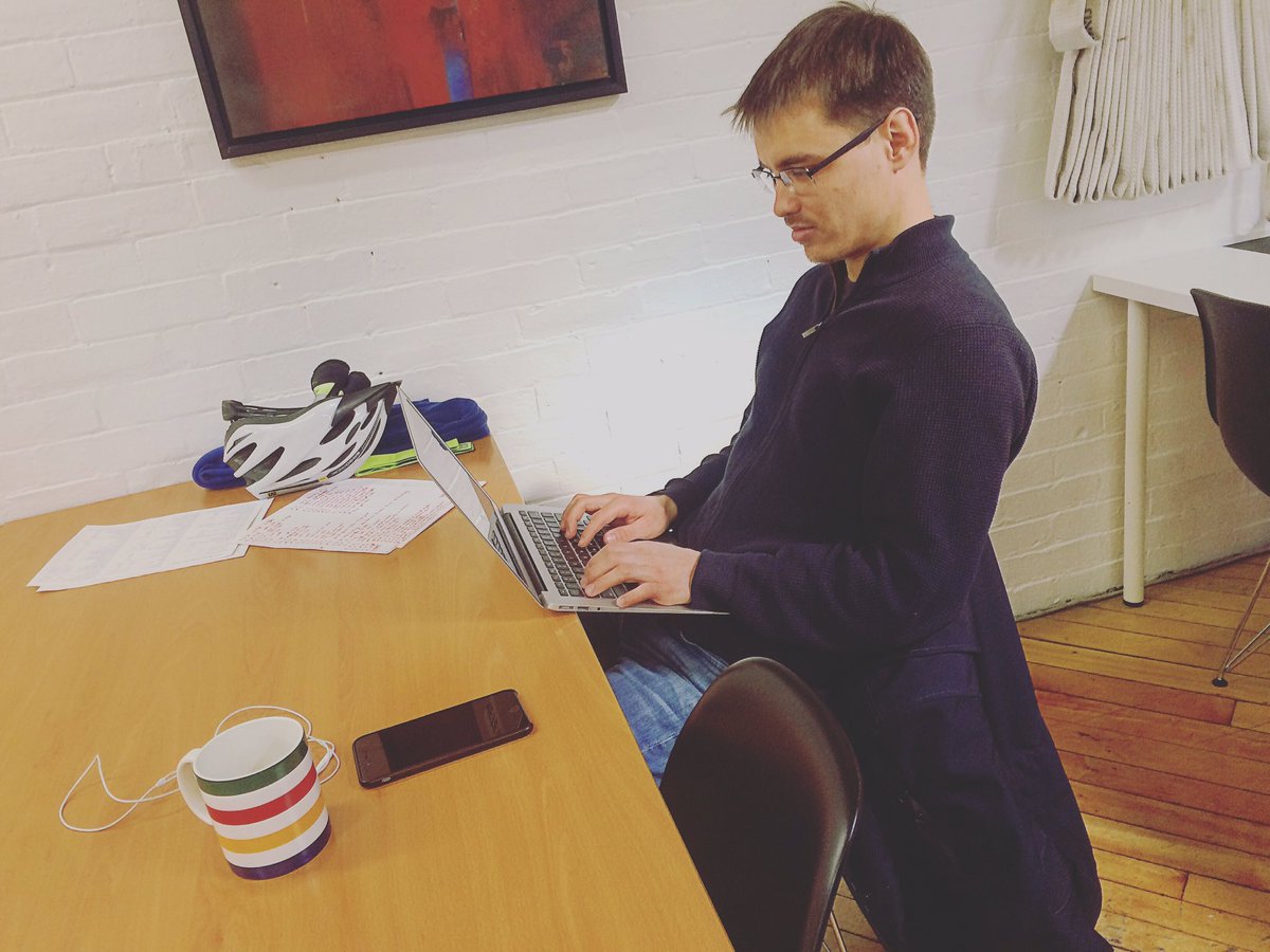 That's what we call living on the edge 😁 <a href="/ildar/">ildar samit</a> #yyz #sharedoffice #startups #dev #cdntech
