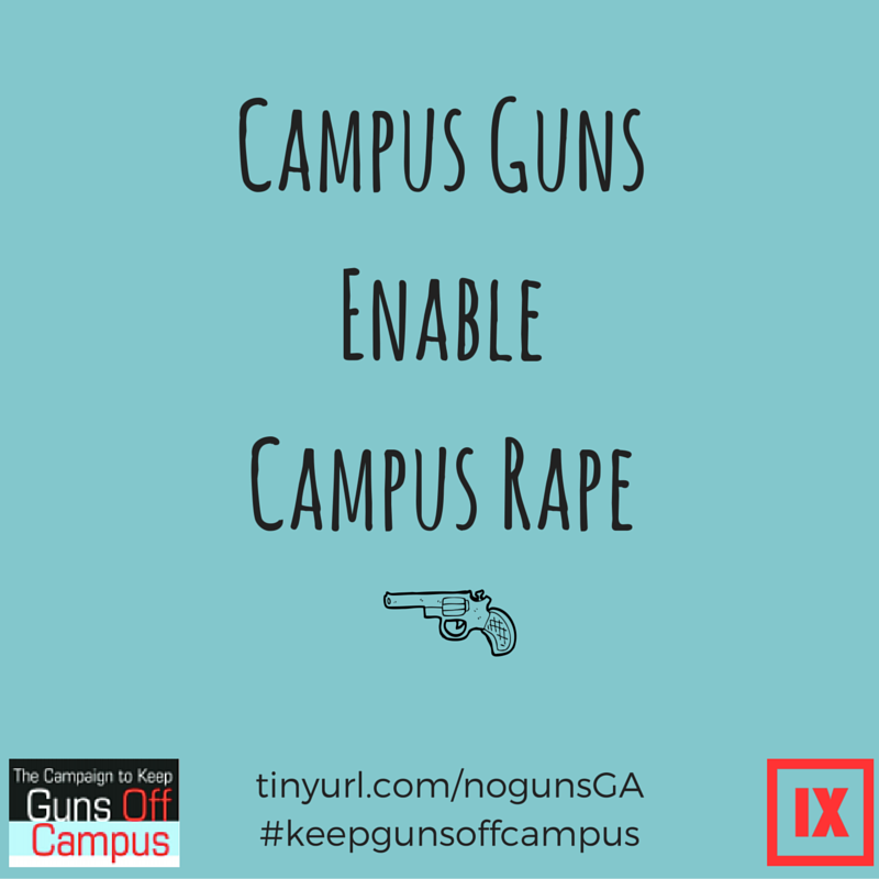 knowyourIX's tweet photo. Guns enable campus rape; take action now to protect students! https://t.co/l2pnbwjXqS  #keepgunsoffcampus https://t.co/eQWef2GHoN