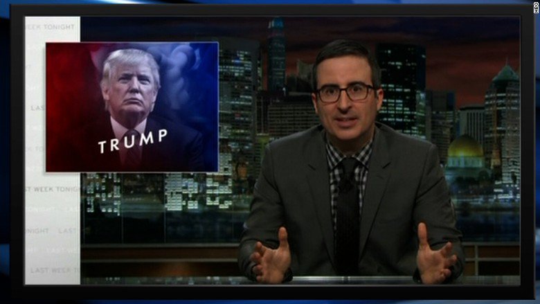 CNN's tweet photo. .@iamjohnoliver took direct aim at @realDonaldTrump on Sunday—or maybe it was Donald Drumpf? https://t.co/KUQeBhHZms https://t.co/60J8QK7pnb
