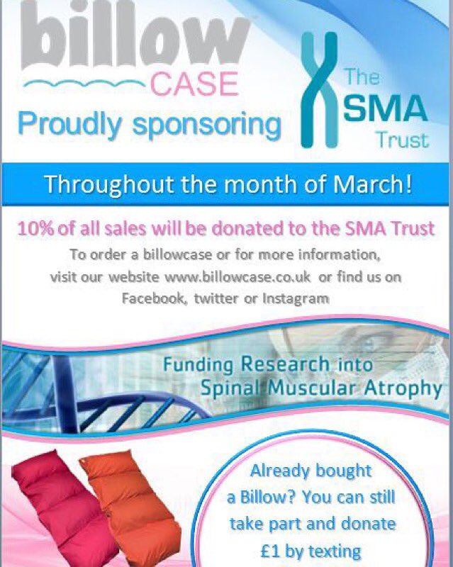 Sam_smith897's tweet photo. Supporting SMA Trust this March. Help us support this great cause. re-tweet?! π #SMATrust #Billowcase #Charity https://t.co/lFH524ZnYo