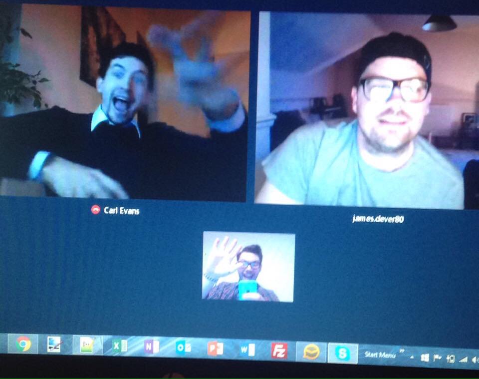 We're working on some really exciting projects this evening! #Skype #Overtime