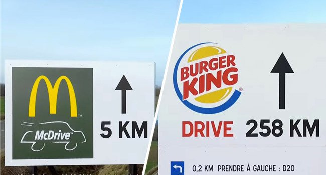 FannyGogniat's tweet photo. #BurgerKing répond avec brio à la campagne provocante de #McDo https://t.co/zbDPvpEcae by @BFMTV https://t.co/CKgHSsXSPX