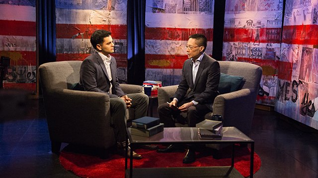 SeattleChannel's tweet image. Taping 1st #CitizenUTV! @ericpliu talks w/ Estevan Munoz-Howard abt @HonestSEA election reform. Watch 7:30pm, 3/3.