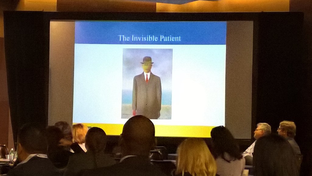 RasuShrestha's tweet photo. Technology can effectively touch "The Invisible Patient" @michael_ong #telemedicine #c3med #himss16 https://t.co/al4Wtrj5VL
