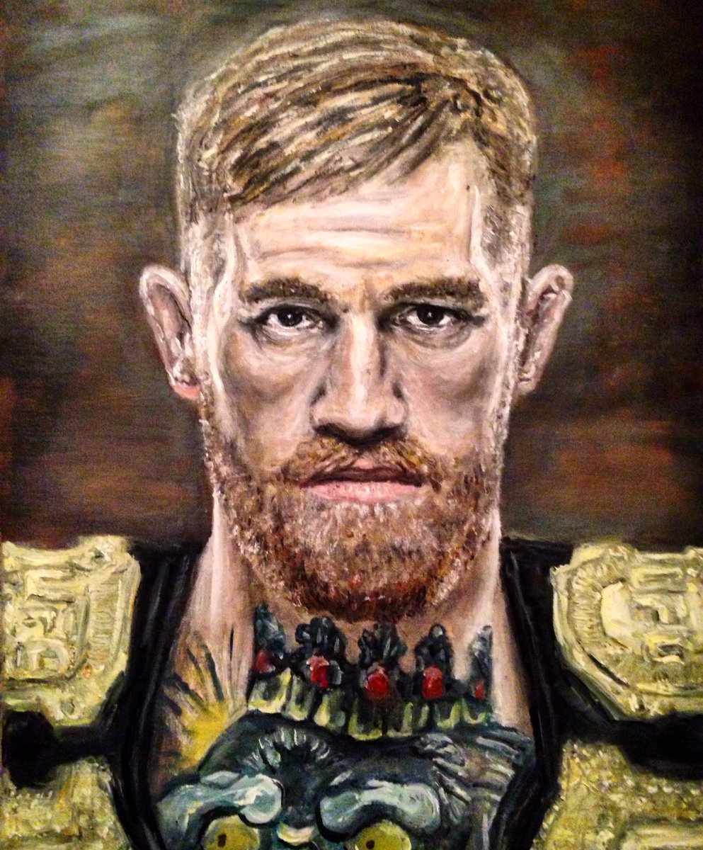 rtcreativemedia's tweet image. "Connor McGregor the law of attraction" oils on canvas #connormcgregor #painting #oils #no1 #dub @TheNotoriousMMA