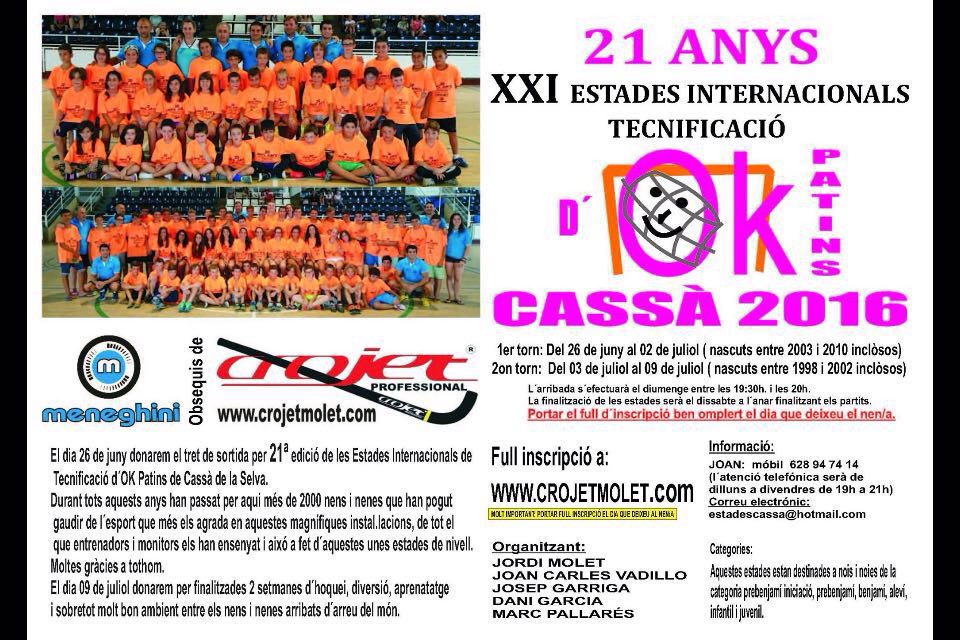 CassaHoquei's tweet photo. Les inscripcions estan obertes.
Us hi esperem com cada any.
Animeu-vos i drisfrutareu d'una setmana inoblidable. https://t.co/zR6hI1Lfjk