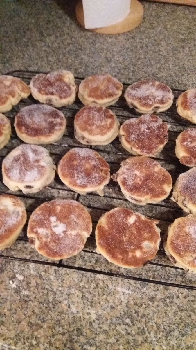 Well welsh cakes made for testing competition in work tomorrow.  Happy at David a day everyone.