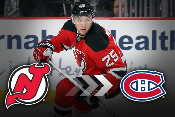 NHL's tweet photo. OFFICIAL: @NJDevils &amp; @CanadiensMTL exchange @smithpelly23 &amp; Stefan Matteau. https://t.co/BJJVKoLczp #NHLTrade https://t.co/ovDjs3xz3t