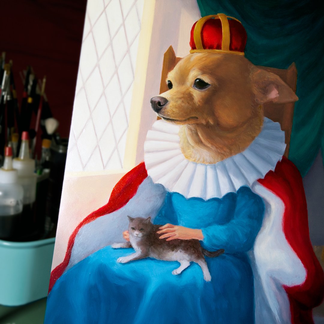 Stoked to be in the annual #Laluzapalooza #artshow at <a href="/laluzdejesus/">La Luz de Jesus</a>! Opens Fri, 3/10 from 8-11 pm #dogsoftwitter