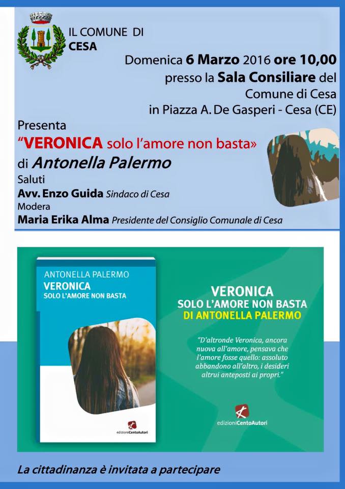 PalermAntonella's tweet photo. Cesa, domenica mattina 6 marzo, Savethedate! #Veronicasololamorenonbasta https://t.co/HzqGSXuSDo