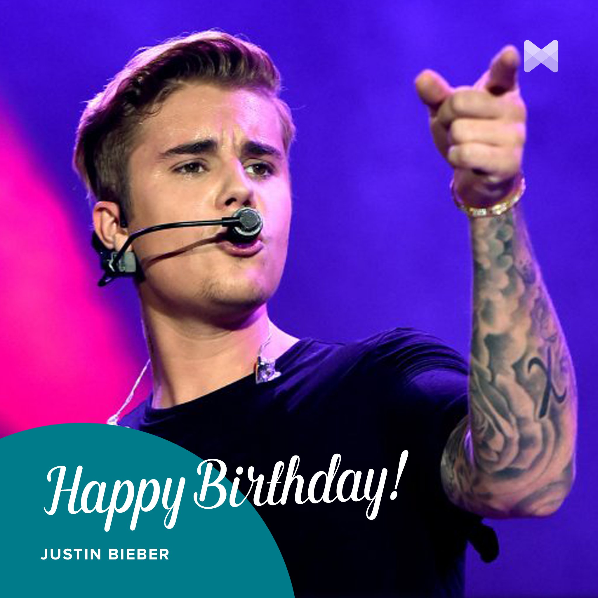 Happy Justin Bieber