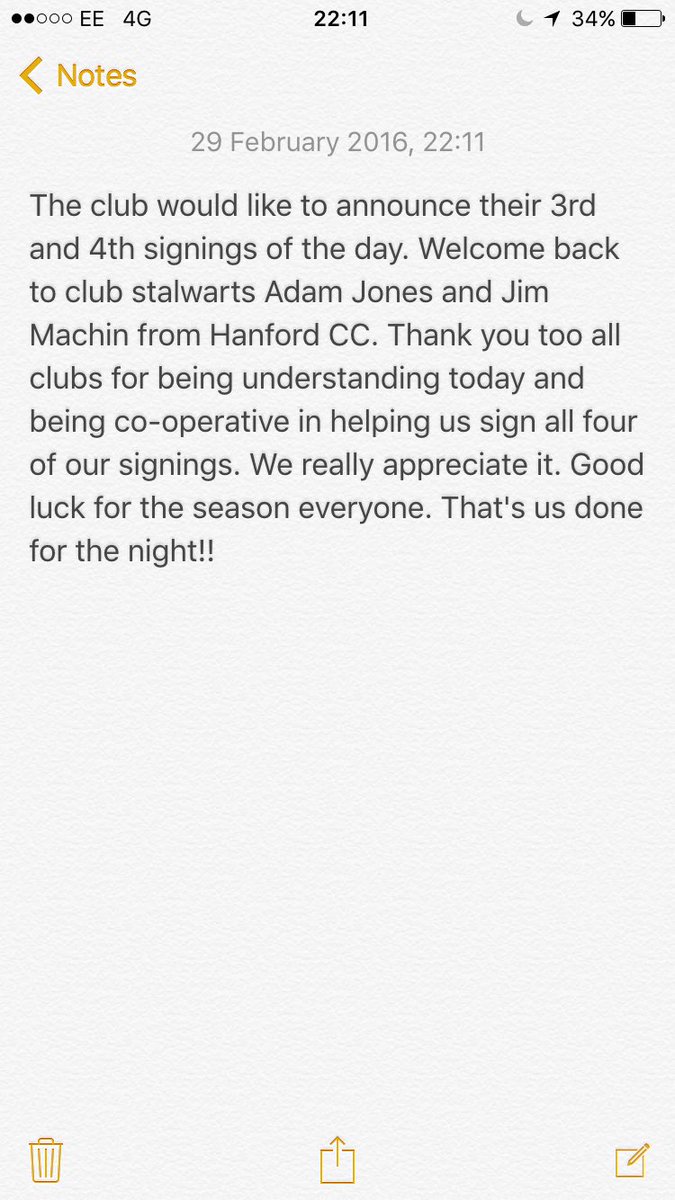 We've only gone and signed them... That's us done. Off to bed.