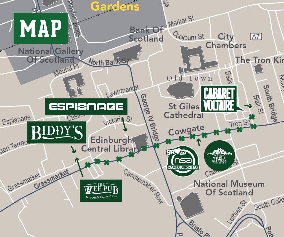 the3sistersbar's tweet image. #CowgateStPats #StPatricks Full info facebook.com/events/1256795… @edinburgh @Scotland4me @CowgateHostel @Edinburghhostel