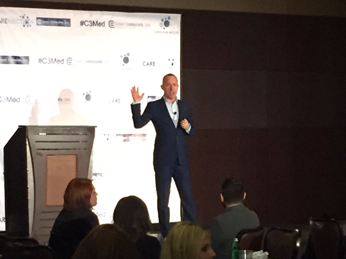 jameyedwards's tweet photo. Neil Jordan:  #Healthcare will become more predictive, digital &amp; a higher quality experience. #C3Med @Microsoft https://t.co/Rx94Eqn1Uv